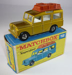 Matchbox 12A - SF Landrover Safari / hellbraunes Gepäck / Umstellung auf SF-Räder