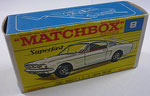 Matchbox 08A Ford Mustang G-Box Superfast - Schriftzug schwarz