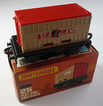 25C Flat Car Container  hellbraun / Sealand Aufkleber