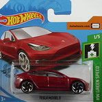 Hot Wheels 2019-174 Tesla Modell 3 / neues Modell / Zweitfarbe / 1/5