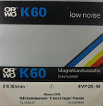ORWO Einleger K60 VEB Chemiefaserwerk Premnitz / mit Qualitätssiegel / Preis 20,- M