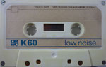 ORWO Kassette K60 VEB Magnetbandfabrik Dessau / Gehäuse weiß / 4-fach Verschraubung