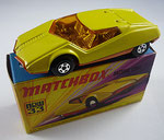 Matchbox 33B Datsun 126X / gelb / ohne Aufdruck / Bodenplatte orange