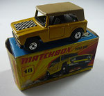 18A Field Car mattgelb / Dach hellbraun / Sitze schwarz / Schachbrettaufkleber aus TP 7 & 8