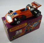 Matchbox 36C Formula 5000 / orange / Fahrer blau / Aufkleber 3 Formula 5000 / Formula 5000