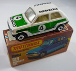 21C Renault RL5 weiß / Aufdruck Renault / Verglasung klar / Sitze hellbraun / Bodenplatte mattschwarz