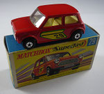 29B Racing Mini dunkelrot /  Aufkleber 29 Rahmen grün