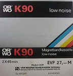 ORWO Einleger K90 VEB Magnetbandfabrik Dessau / ohne Qualitätssiegel / eingedruckter Preis 27,- M