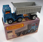 30D Leyland Articulated Truck ohne Leyland Schriftzug-Zugmaschine blaumetallic-Trailer silber / Bodenplatte weiß