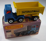 30D Leyland Articulated Truck Zugmaschine blau-Trailer gelb / Bodenplatte weiß