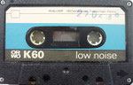 ORWO Kassette K60 VEB Chemiefaserwerk Premnitz / Gehäuse schwarz / 4-fach Verschraubung / ohne RMS und Stereo Aufdruck