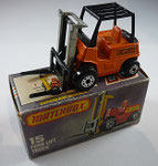 15B Fork Lift Truck 3. Casting mit Schutzgitter / orange/ Aufkleber Hi-Lift / Mast unbemalt / Gabel schwarz / Bodenplatte schwarz