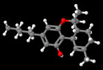 Tetrahydrocannabinol (THC, Wirkstoff in Cannabis) - C<sub>21</sub>H<sub>30</sub>O<sub>2</sub>