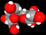 Saccharose (Rohrzucker) - C<sub>12</sub>H<sub>22</sub>O<sub>11</sub>, 100% van-der-Waals