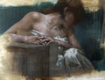 Sybille regardant le nouveau monde. 116X89 cm