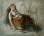 Réflexion pour pas grand chose  55X46 cm