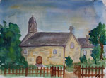 Bretagne, Kapelle in le Pouldou, Aquarell (2017)