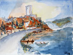 Malcesine am Gardasee, Aquarell (2018)