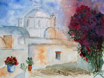Kapelle auf Amorgos, Aquarell (2017)