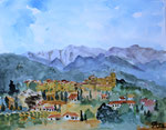 Laguardia (Rioja, Spanien), Aquarell, 2022