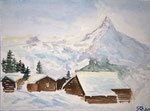 Matterhorn, Aquarell, 2020