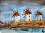 Mykonos II, Aquarell (2017)