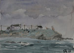 Bretonische Küste, Aquarell (2017)