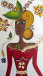Un jour, un printemps. Acryl sur bois, 15x25. © Saëlle Knupfer