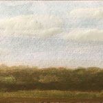 Paysage sur papier. Acryl. ©Saëlle Knupfer