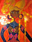 Amazone (sur bois, 50x70) © Saëlle Knupfer, 2013
