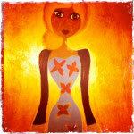 Parce qu'elle mérite la lumière (sur bois, 50x70) © Saëlle Knupfer, 2013