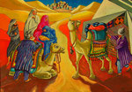 "Kamele", Öl auf Leinwand, 2012.