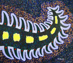 Space larvae #3　acrylic on canvas, 45.5×53cm