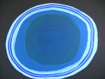 Space, or blue ellipse, acrylic on canvas, 91×72.7cm