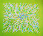 flower #4　アクリル、キャンバス  45.5×53cm　