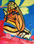 Swallowtail, acrylic on canvas, 100×80.3cm