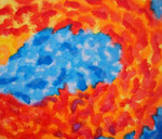 The sky, Acrylic on canvas, 45.5×53cm