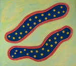 Nucleus of life,  acrylic on canvas, 45.5×53cm