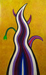 Purple flame　acrylic on canvas, 145.5×89.4cm