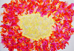 flower #24　Acrylic on canvas　15.8×22.7cm
