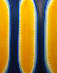 Two blue pillars　acrylic on canvas,　116.6×91cm