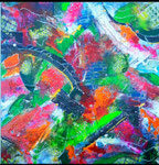 ECLATS DE COULEURS - 60 x 60 - 3D