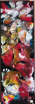 Pétales - 90 x 30 -- Acrylique-glacis aux encres