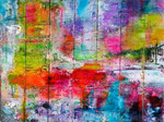 EMOTIONS - 80 X 60-Acryliques- Encres pigmentaire- Glacis à l'huile.