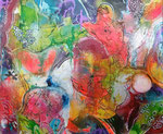 LE CERCLE -  - 70 x 50-Acryliques- Encres pigmentaire- Graphisme Encre de Chine