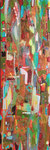 PATCHWORK- - 90 x 30-Acryliques- Encres pigmentaire- Graphisme Encre de Chine