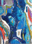 EUCALYPTUS MOUCHETE - 80 x 70-Acryliques- Encres pigmentaire- Graphisme Encre de Chine