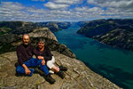 Preikestolen "rocher plat à 700m à l'applomb du fjord" (Norvège)