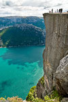 Preikestolen "rocher plat à 700m à l'applomb du fjord" (Norvège)
