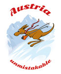 Skifahrer Känguru  -  Agentur: Azimut Consulting, Graz